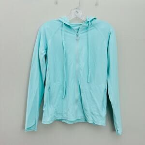 UV Skinz UPF 50+ women’s long sleeve full zip Sun protection hoodie size small